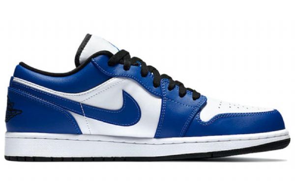 Nike Air Jordan 1 Low Tops Retro Basketball Shoes Herre Blå Hvite