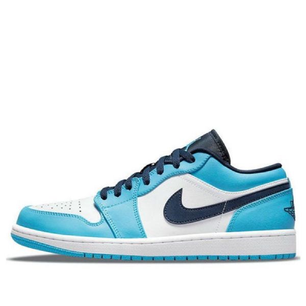 Nike Air Jordan 1 Low Tops Retro Basketball Shoes Herre Blå Hvite