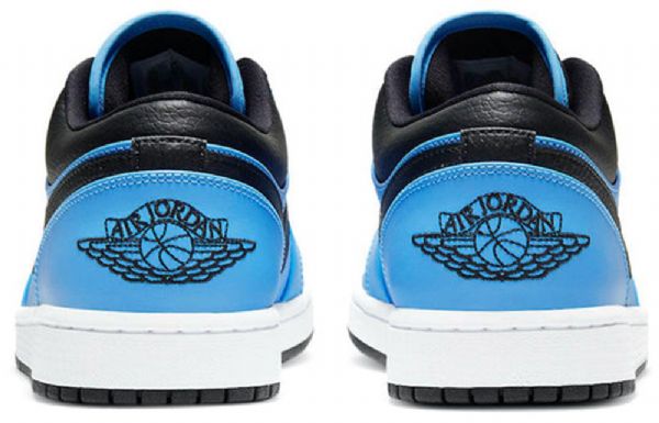 Nike Air Jordan 1 Low Tops Retro Basketball Shoes Herre Blå Svarte