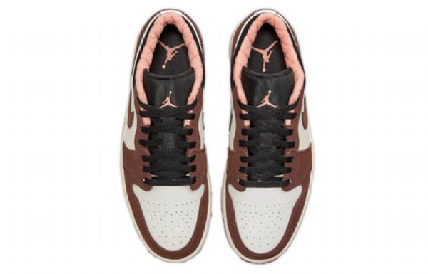Nike Air Jordan 1 Low Tops Retro Basketball Shoes Herre Brune Hvite