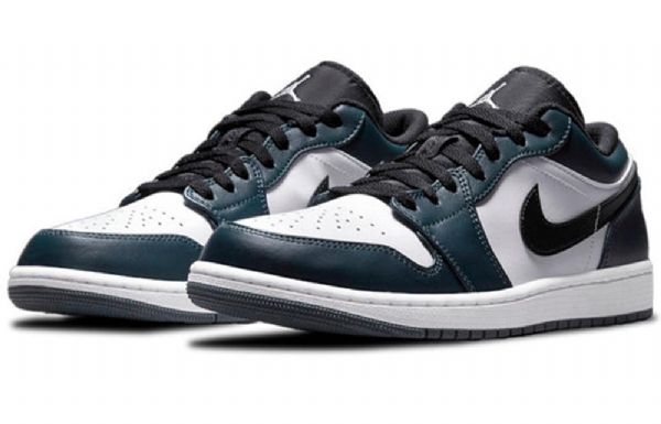 Nike Air Jordan 1 Low Tops Retro Basketball Shoes Herre Grønn Mørke