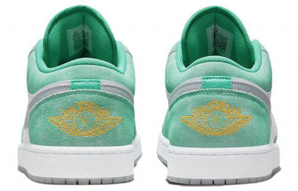Nike Air Jordan 1 Low Tops Retro Basketball Shoes Herre Grønn Svarte