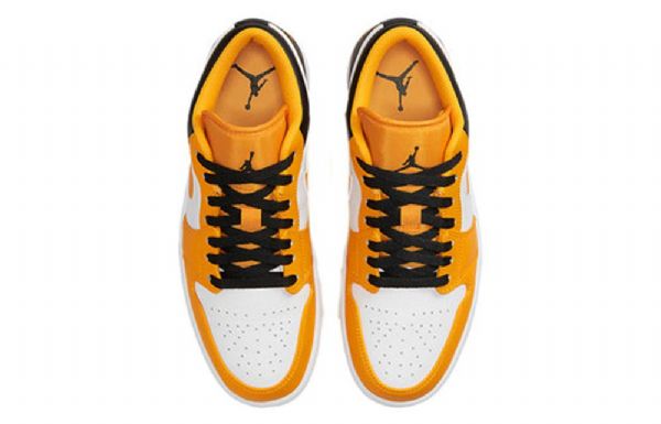Nike Air Jordan 1 Low Tops Retro Basketball Shoes Herre Gull Hvite