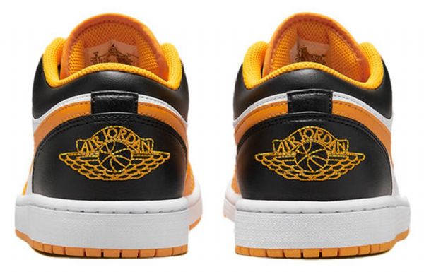 Nike Air Jordan 1 Low Tops Retro Basketball Shoes Herre Gull Hvite