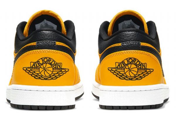 Nike Air Jordan 1 Low Tops Retro Basketball Shoes Herre Gull Svarte