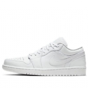Nike Air Jordan 1 Low Tops Retro Basketball Shoes Herre Hvite