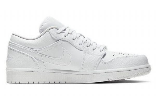 Nike Air Jordan 1 Low Tops Retro Basketball Shoes Herre Hvite