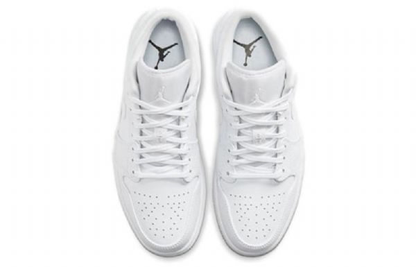 Nike Air Jordan 1 Low Tops Retro Basketball Shoes Herre Hvite