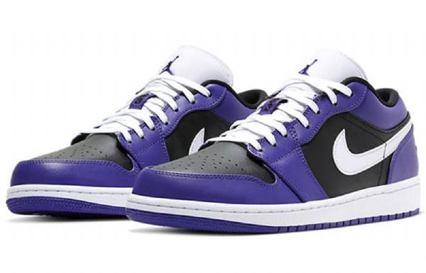 Nike Air Jordan 1 Low Tops Retro Basketball Shoes Herre Lilla