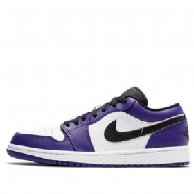 Nike Air Jordan 1 Low Tops Retro Basketball Shoes Herre Lilla