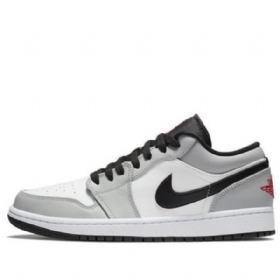 Nike Air Jordan 1 Low Tops Retro Basketball Shoes Herre Lyse Grå