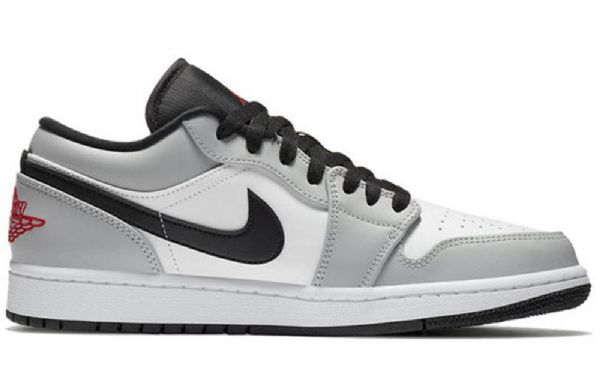 Nike Air Jordan 1 Low Tops Retro Basketball Shoes Herre Lyse Grå