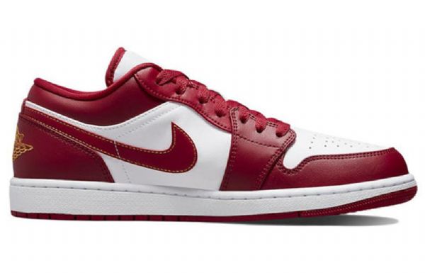 Nike Air Jordan 1 Low Tops Retro Basketball Shoes Herre Rød