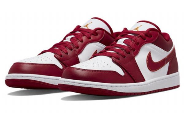 Nike Air Jordan 1 Low Tops Retro Basketball Shoes Herre Rød