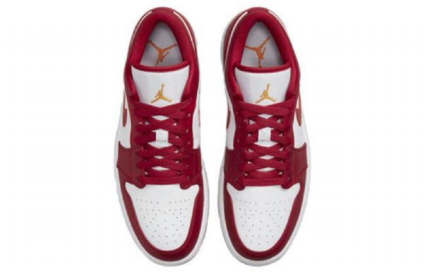 Nike Air Jordan 1 Low Tops Retro Basketball Shoes Herre Rød