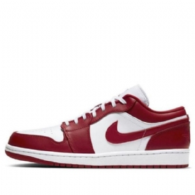 Nike Air Jordan 1 Low Tops Retro Basketball Shoes Herre Rød