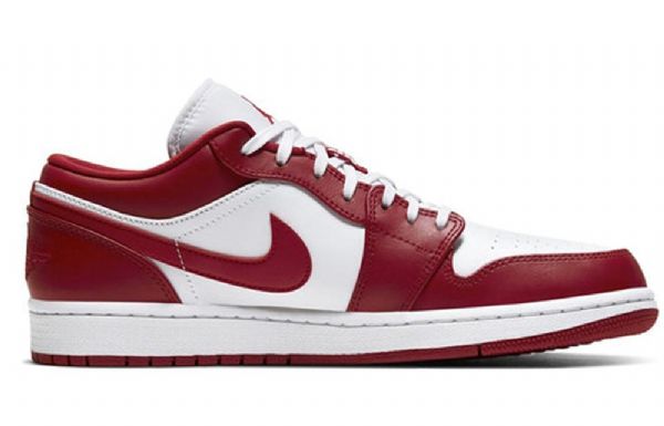 Nike Air Jordan 1 Low Tops Retro Basketball Shoes Herre Rød