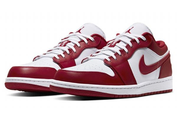 Nike Air Jordan 1 Low Tops Retro Basketball Shoes Herre Rød