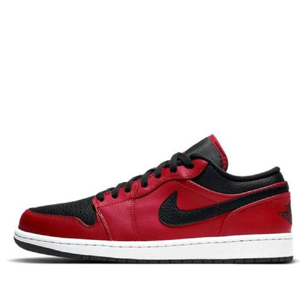 Nike Air Jordan 1 Low Tops Retro Basketball Shoes Herre Rød Svarte