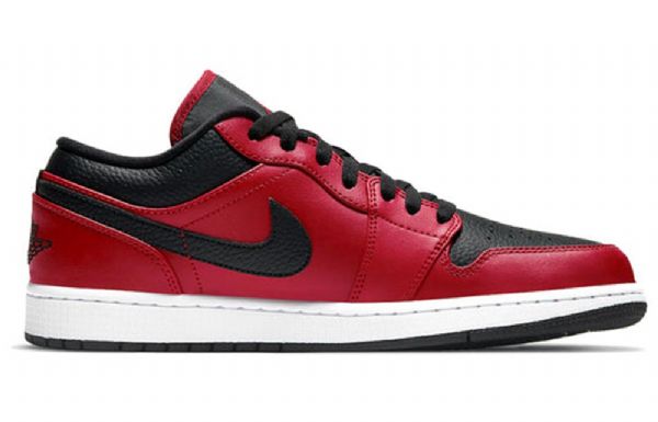 Nike Air Jordan 1 Low Tops Retro Basketball Shoes Herre Rød Svarte