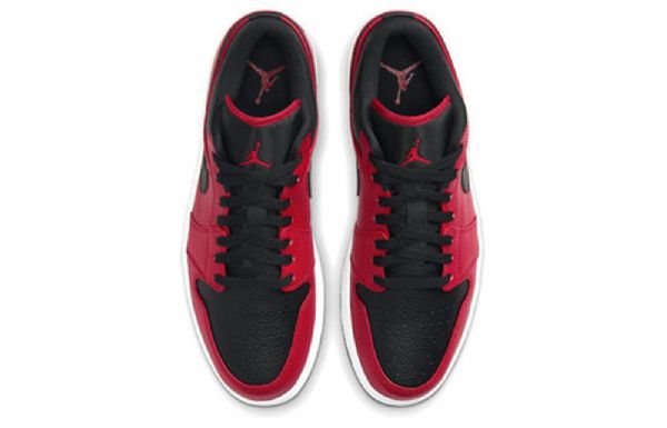 Nike Air Jordan 1 Low Tops Retro Basketball Shoes Herre Rød Svarte