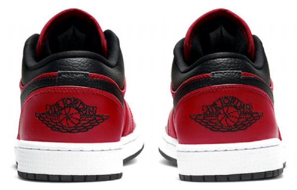 Nike Air Jordan 1 Low Tops Retro Basketball Shoes Herre Rød Svarte