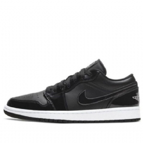 Nike Air Jordan 1 Low Tops Retro Basketball Shoes Herre Svarte