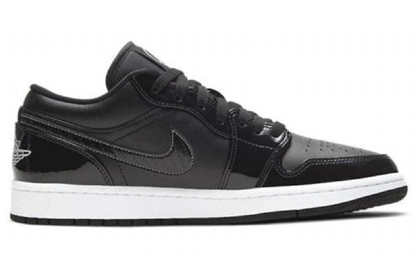 Nike Air Jordan 1 Low Tops Retro Basketball Shoes Herre Svarte