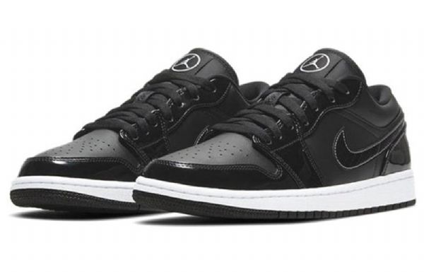 Nike Air Jordan 1 Low Tops Retro Basketball Shoes Herre Svarte