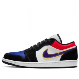 Nike Air Jordan 1 Low Tops Retro Basketball Shoes Herre Svarte