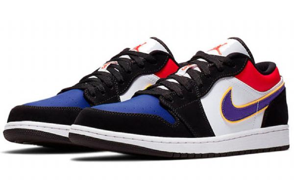 Nike Air Jordan 1 Low Tops Retro Basketball Shoes Herre Svarte