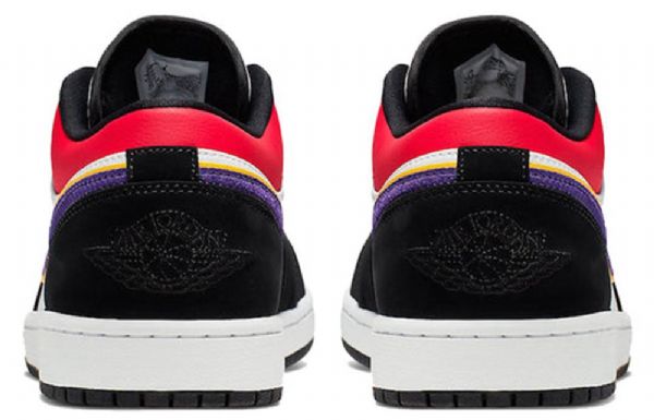 Nike Air Jordan 1 Low Tops Retro Basketball Shoes Herre Svarte