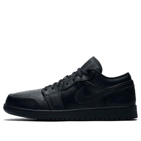 Nike Air Jordan 1 Low Tops Retro Basketball Shoes Herre Svarte