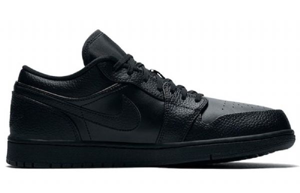 Nike Air Jordan 1 Low Tops Retro Basketball Shoes Herre Svarte