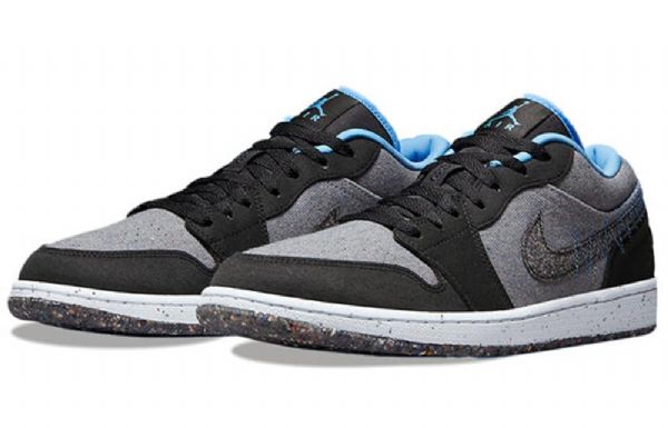 Nike Air Jordan 1 Low Tops Retro Basketball Shoes Herre Svarte