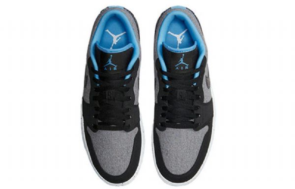 Nike Air Jordan 1 Low Tops Retro Basketball Shoes Herre Svarte