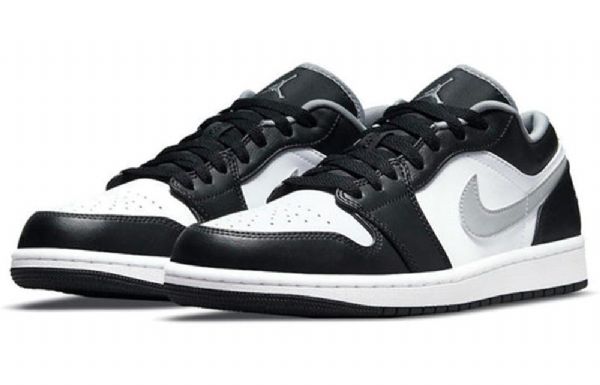 Nike Air Jordan 1 Low Tops Retro Basketball Shoes Herre Svarte Grå