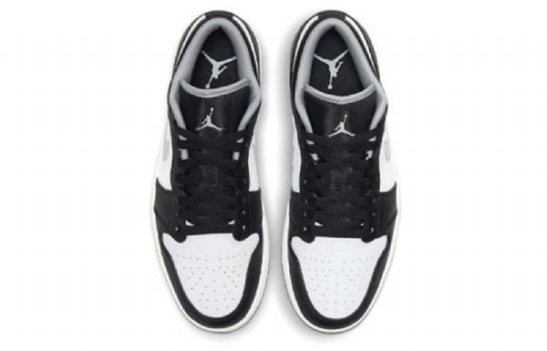 Nike Air Jordan 1 Low Tops Retro Basketball Shoes Herre Svarte Grå