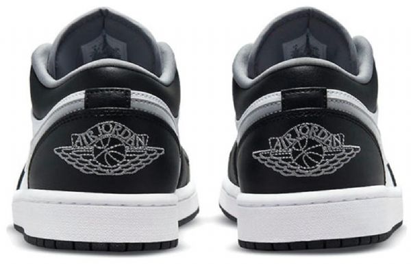 Nike Air Jordan 1 Low Tops Retro Basketball Shoes Herre Svarte Grå