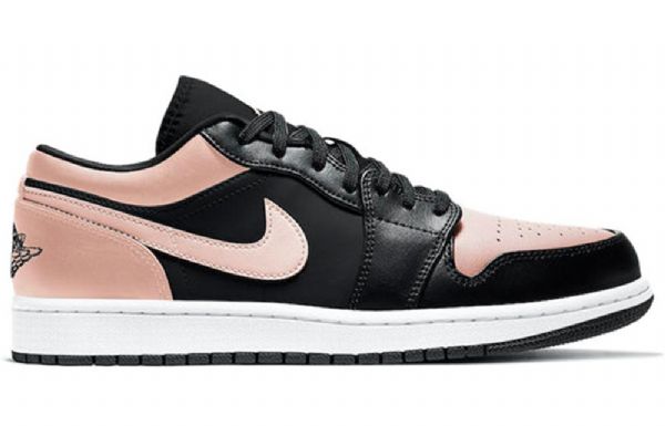 Nike Air Jordan 1 Low Tops Retro Basketball Shoes Herre Svarte Korall