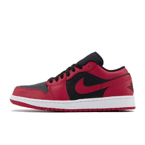 Nike Air Jordan 1 Low Tops Reverse Bred Sko Herre Rød Hvite
