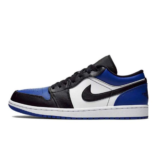 Nike Air Jordan 1 Low Tops Royal Tå Sko Herre Blå Svarte