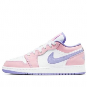 Nike Air Jordan 1 Low Tops Se Gs Basketsko Herre Rosa Lilla