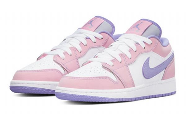 Nike Air Jordan 1 Low Tops Se Gs Basketsko Herre Rosa Lilla