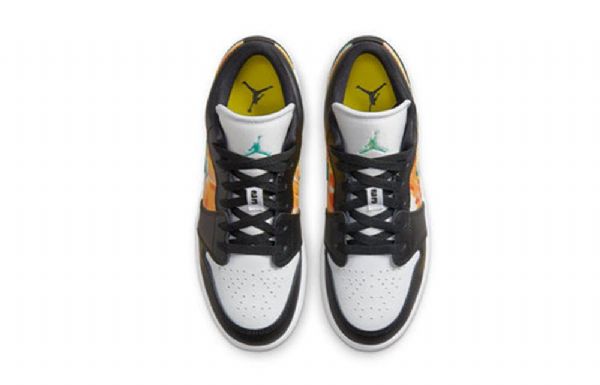 Nike Air Jordan 1 Low Tops Se Gs Basketsko Herre Svarte Hvite