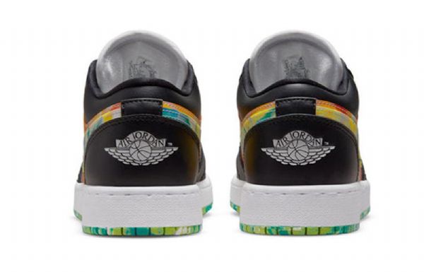 Nike Air Jordan 1 Low Tops Se Gs Basketsko Herre Svarte Hvite