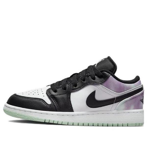 Nike Air Jordan 1 Low Tops Se Gs Basketsko Herre Svarte Hvite Blå