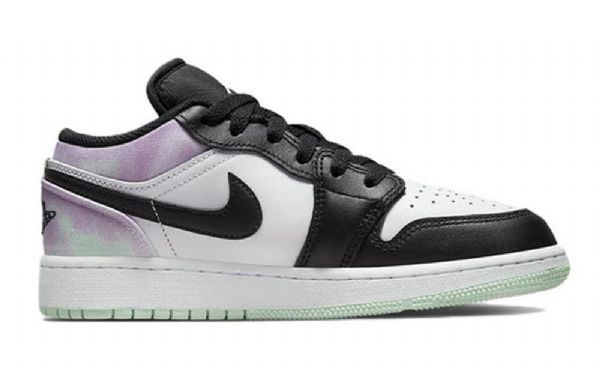Nike Air Jordan 1 Low Tops Se Gs Basketsko Herre Svarte Hvite Blå