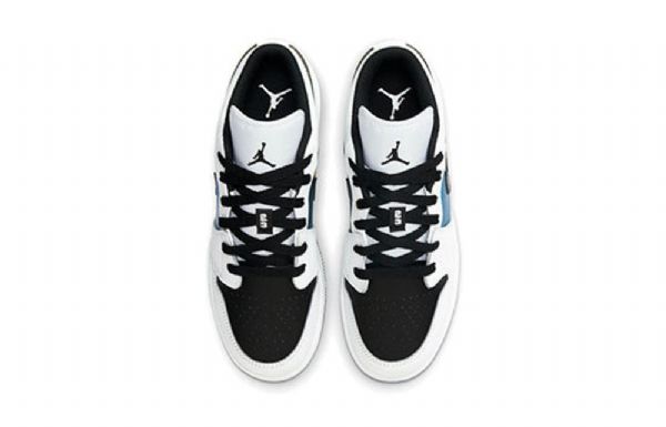 Nike Air Jordan 1 Low Tops Se Gs Retro Basketball Shoes Herre Hvite Svarte