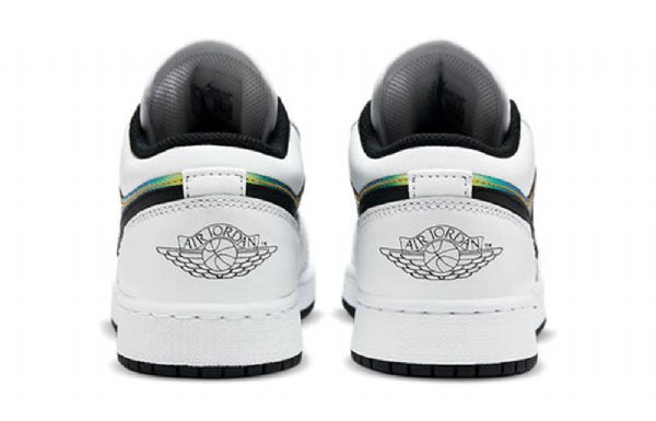 Nike Air Jordan 1 Low Tops Se Gs Retro Basketball Shoes Herre Hvite Svarte